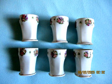 6 antike Eierbecher Rosen