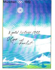 Olga Korbut Signed 1972