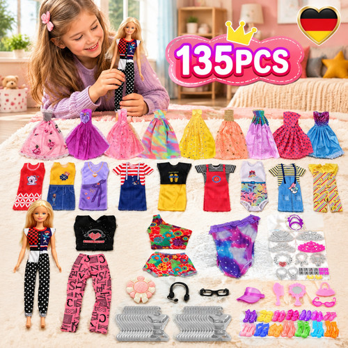 135 teile puppen zubehör - teile,
