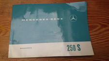 Mercedes Benz 250 S     W108   Bedienungsanleitung