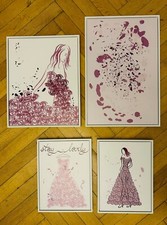 Modern Fashion Bild Kunstdruck Set auf Leinwand Kunststoffrahmen, sehr dekorativ