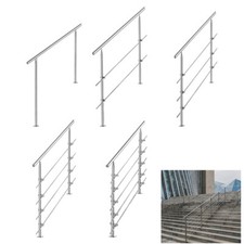 Geländer mit 0-5 Querstabhalter Edelstahl Handlauf Hauseingang Geld Aufmontage