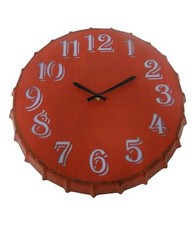 Xxl wanduhr rot metall - wanduhr,
