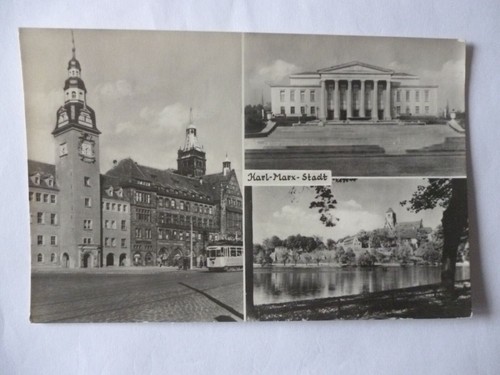 Ansichtskarte karl marx - ansichtskarte, karl-marx-stadt