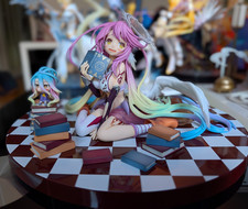 Jibril und Chibi Shiro Anime Manga Figur Phat! NEUWERTIG OVP Statue Figure 1/7