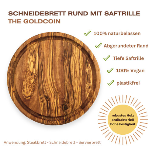 Schneidebrett rund mit