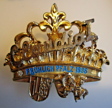 Faschingsorden Karnevalsorden Fasnacht Messing  Fröhlich Pfalz Claudia  1986