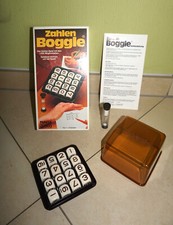 Zahlen Boogle Parker Spiel Würfelspiel Familienspiel Gesellschaftsspiel 1981