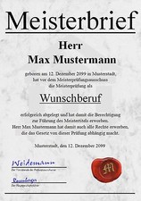 Meisterbrief Diplom