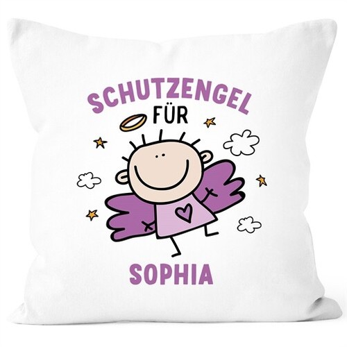 Kissen bezug schutzengel mit - kissen-bezug,