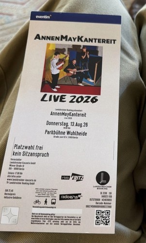 Annenmaykantereit berlin - 1x,