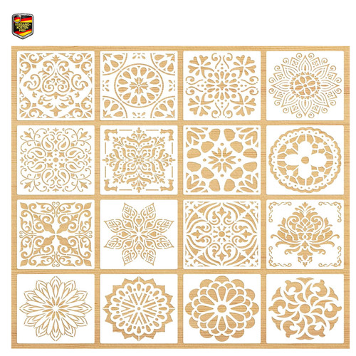 Mandala schablonen set - mandala,