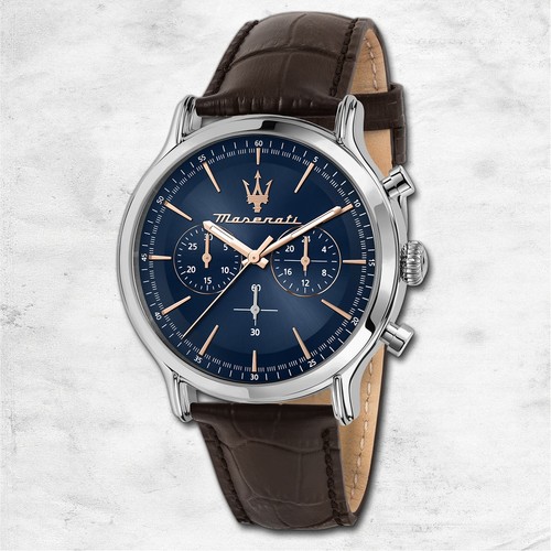 Maserati leder armband uhr - leder, armband-uhr