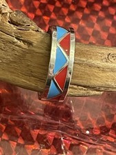 Indianerschmuck inlay ring - indianerschmuck,