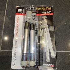 Sunpak Platinum Plus Mini-D Tabletop Tripod Silver  11.5" NEW IN PACKAGE