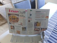 BUCHSTÄNDER PLEXIGLAS 31 X 26 BUCHHALTER KOCHBUCHSTÄNDER 