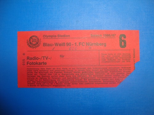 Ticket blau weiß 90 - bw,