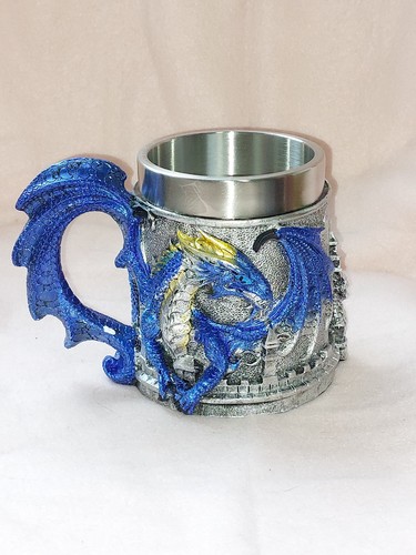 Wikinger drache krug edelstahl - drache,