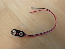 Anschlusskabel 9V-Batterie / Länge 15 cm - 3 Stück