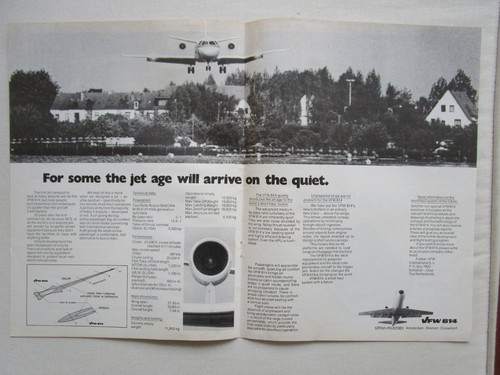 1974 pub vfw fokker - vfw, flugzeug
