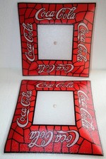 2 Coca-Cola Lampenschirme Glas