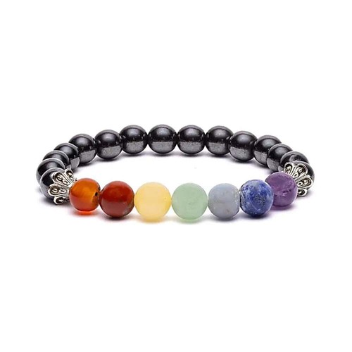 Chakra armband hämatit - chakra-armband,