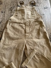 Nigel Cabourn Lybro Cotton Canvas Dungarees, Size M / L , Vintage Tan /Sand! 