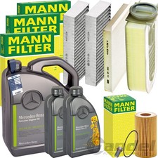 MANN INSPEKTIONSPAKET passend für MERCEDES ML GLE W166 250 CDI+ORIGINAL 5W-30 ÖL