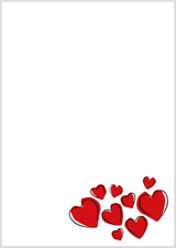 Briefpapier Hochzeit - DIN A4 - Papier für Einladungen - 20 Blatt - Motiv Nr. 10