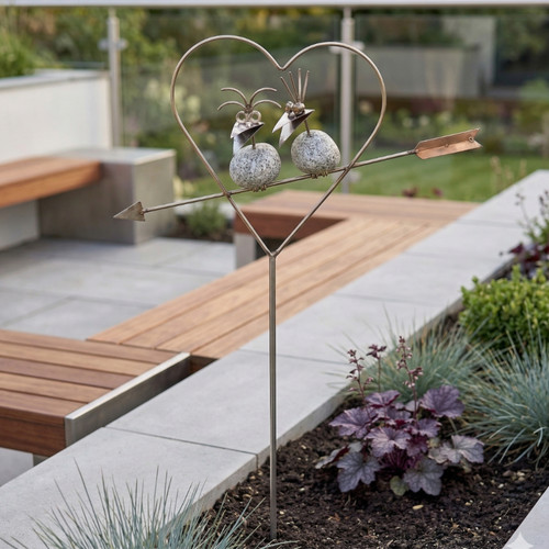 Gartenstecker steinvogel - gartenstecker,
