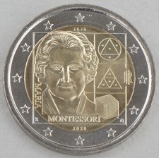 2 Euro Gedenkmünze Italien 2020 Maria Montessori unz.