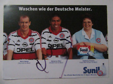 Giovane Elber * signiert * Autogrammkarte Bayern München Werbekarte Sunil AK RAR