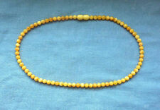 Bernstein Kugelkette butterscotch 41cm - 5,5 mm Kugeln - Naturbernstein weißgelb