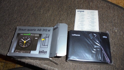 Lufthansa braun reisewecker - lufthansa,