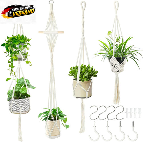 Stück makramee blumenampel - 4,