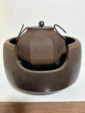 Kupfer Bronze Furo Kama Eisen Teekessel Antik Teezeremonie Werkzeug Zubehör