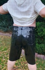 Lack knielang kurze Hose in