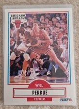 Top Rar Fleer 90 Basketball Will Perdue Chicago Bulls #29