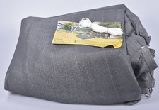 BMOT Sonnensegel 4x6m Grau HDPE Sonnenschutz Rechteck Schattensegel Plane