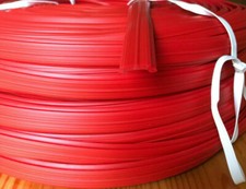 Leistenfüller 20 Meter rot 15,4 mm Abdeckprofil Kederschiene 