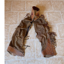 Western langchaps leder braun - langchaps,