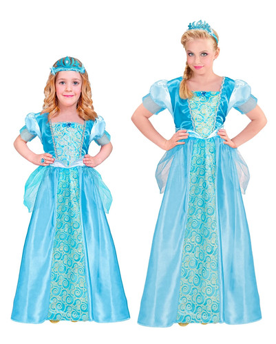 Blaue schneeprinzessin mit - blaue,