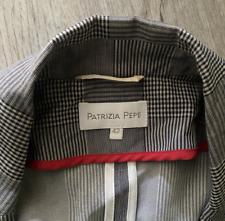 PATRIZIA PEPE, Berlin Street Style Boyfriend Blazer Jacke, LOGO, Gr. S, GRAU,