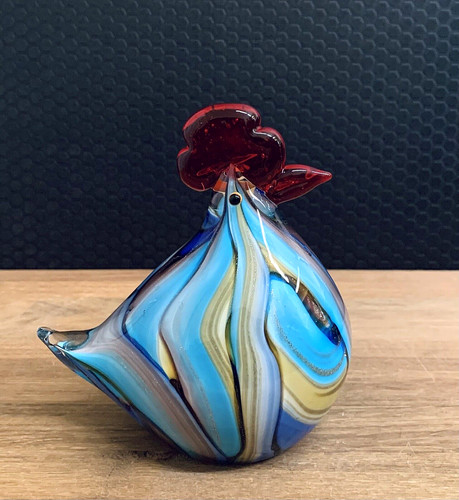 Glasfigur hahn vogel - glasfigur,