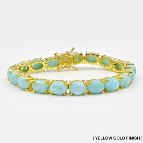 Natürlich 8x6mm larimar - natürlich,