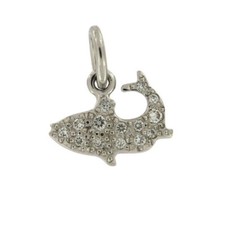 DoDo Pomellato Anhänger Fisch Charm Weißgold 18 Karat NEU