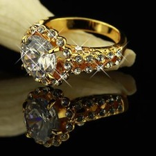 Damen Ring Solitär Zirkonia