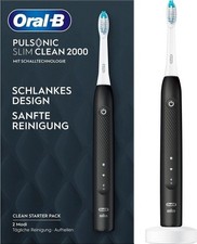 Oral-B Pulsonic Slim Clean 2000 Schallzahnbürste Schwarz Timer 2 Modi NEU