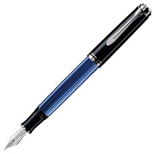 Pelikan M805 Füllfederhalter feine Feder Souverän blaue Streifen offiziell im...