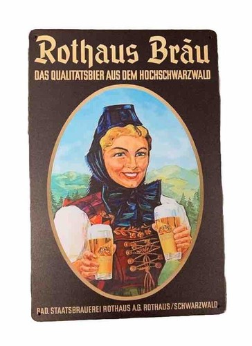 Blechschild bier rothaus - blechschild,